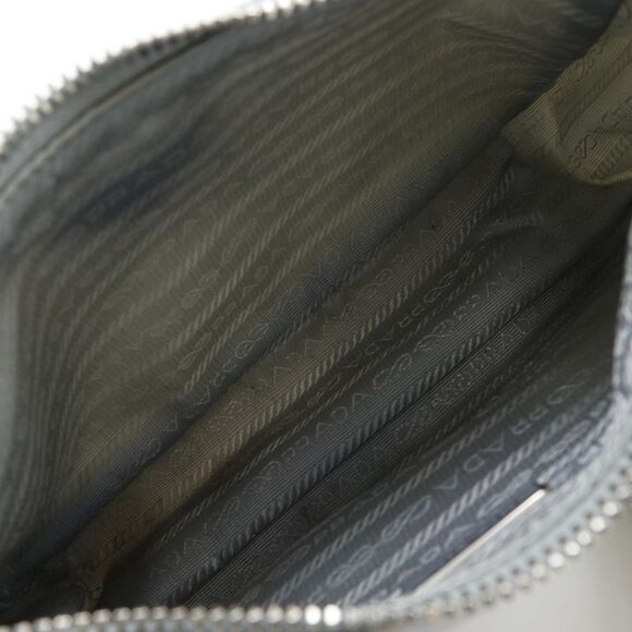 Prada Re-Edition Grey Synthetic Shoulder Bag (Pre-Owned) - Picture 9 of 11